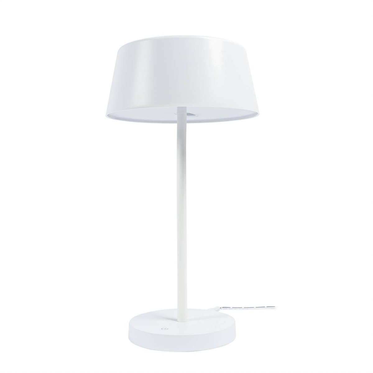 Lampe à poser en métal scandinaveLED, Milica blanc, LINDBY