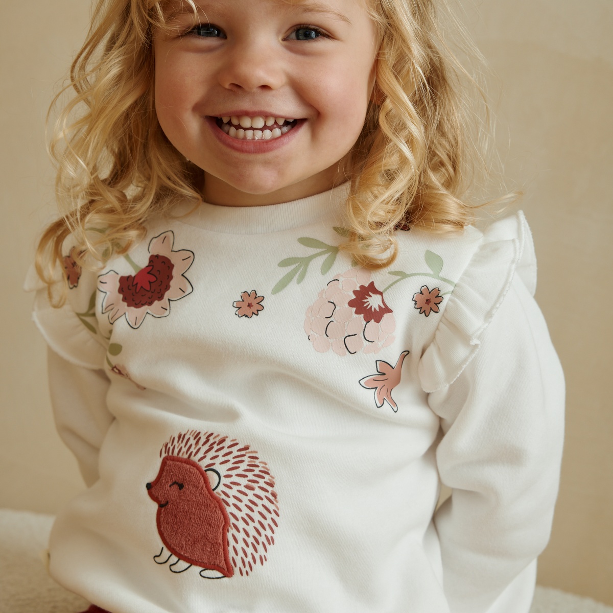 Ensemble bébé sweat et pantalon en molleton Harmony rose, PETIT BEGUIN