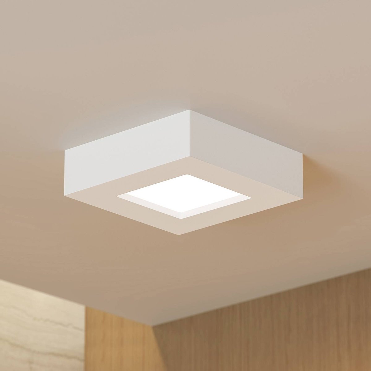 Plafonnier en aluminium moderneLED, Alette blanc, PRIOS