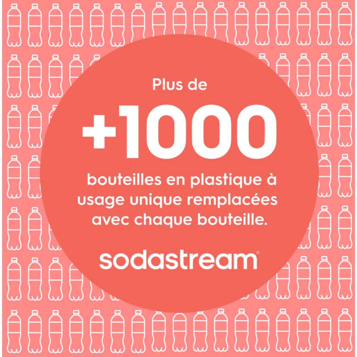 Bouteille isotherme Fizz & Go Cool papaye couleur unique, SODASTREAM