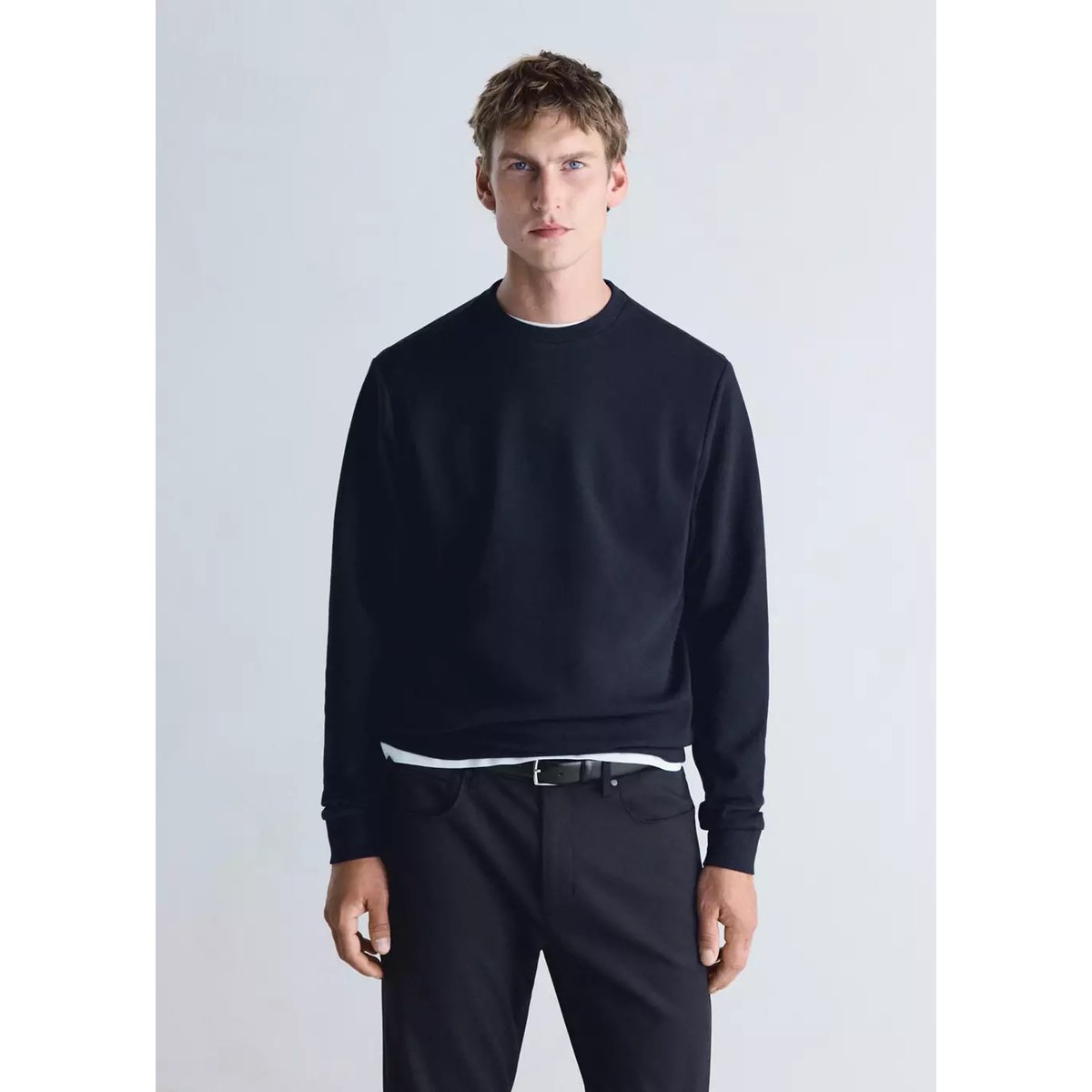 Sweat-shirt regular fit Thermolite® bleu marine, MANGO MAN