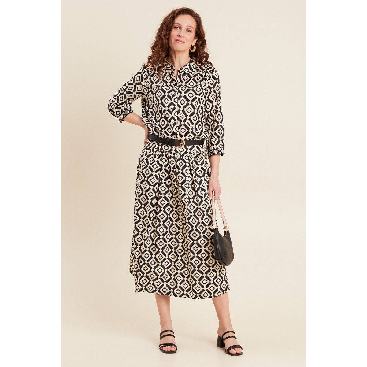 Chemise manches 3/4 noir, BREAL