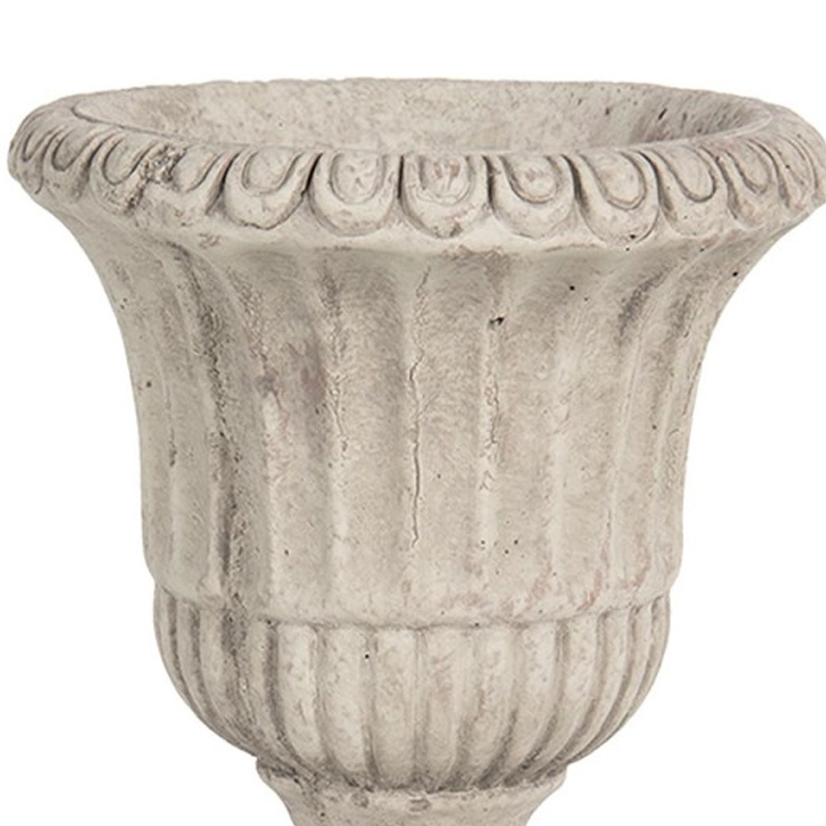 Pot plante vasque céramique gris 15x15x20cm gris, WADIGA
