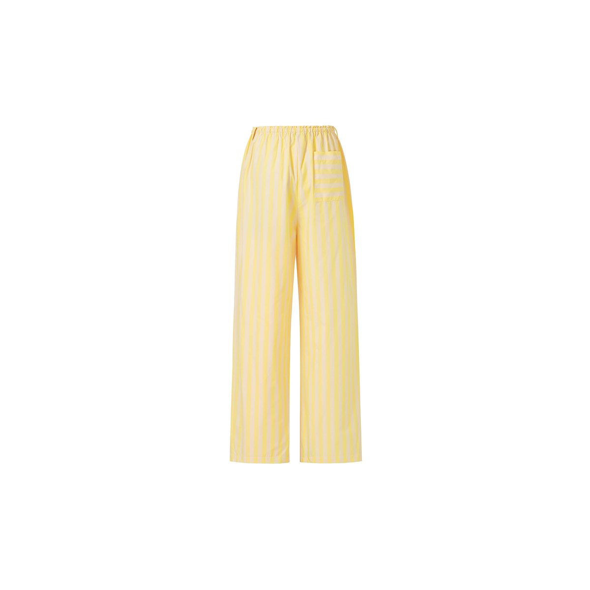 Pantalon en coton MIRA jaune beurre, FRNCH