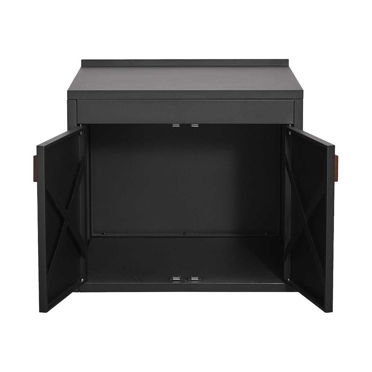 Cuisine extérieure 3 modules acier inoxydable THIRA 3 MODULES noir, SWEEEK