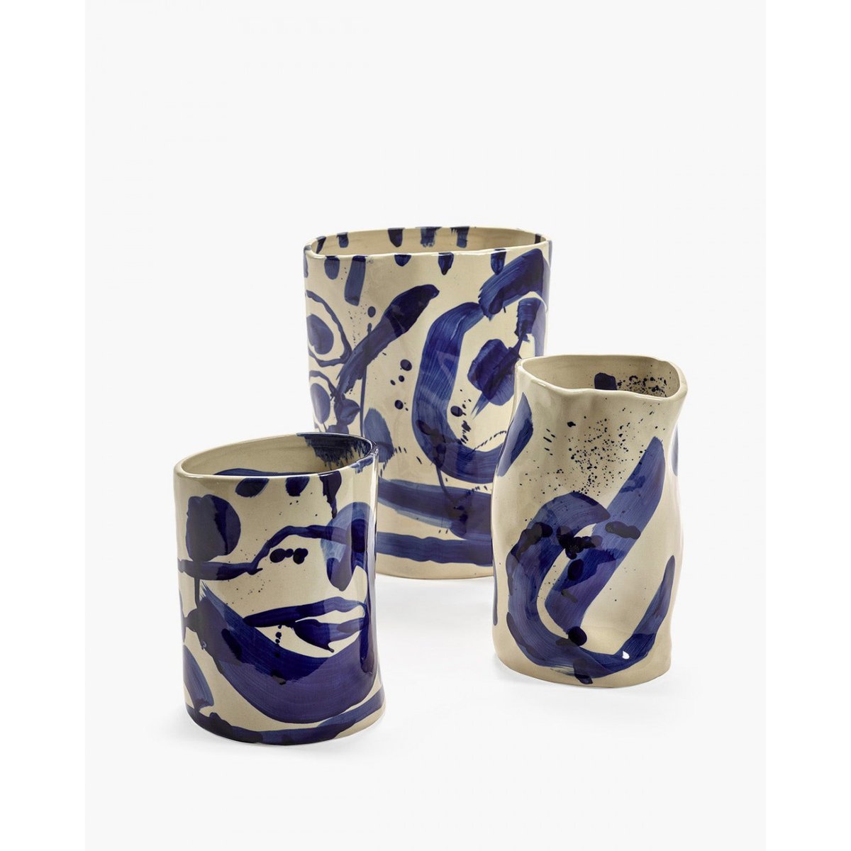 Vase en grès S Sophia bleu, SERAX