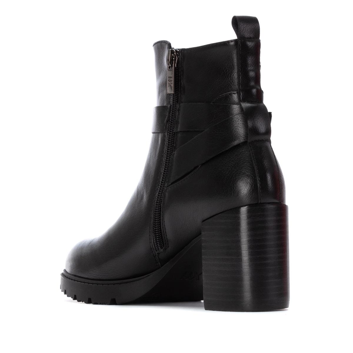 Bottine Talon Décontractée Fermeture éclair noir, XTI