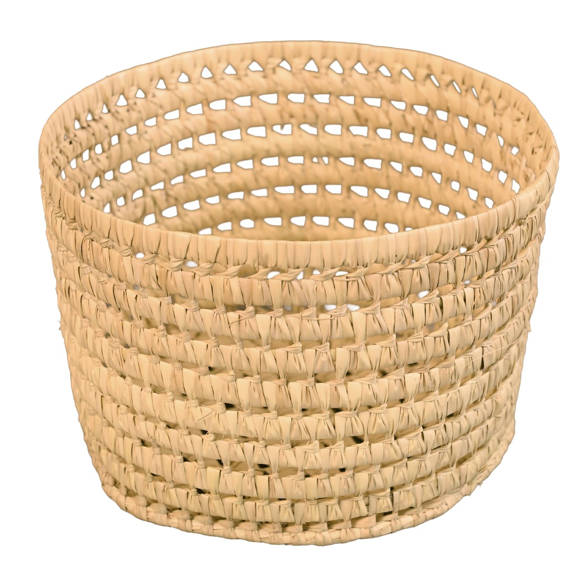 Panier de rangement rond feuilles de palmier -  LOJI naturel, HOME MAISON