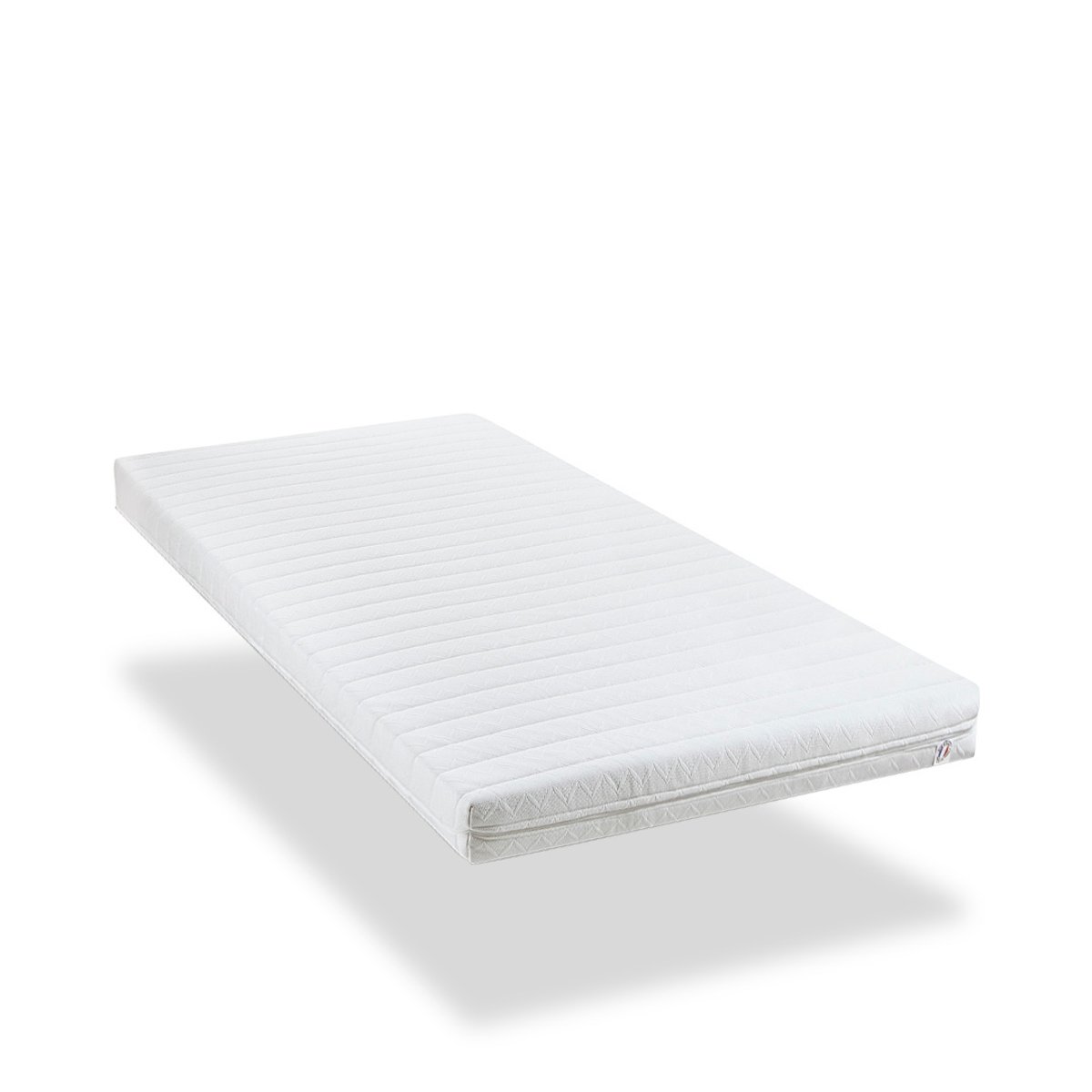 Pack Egio 90x190 cm Matelas Mousse + Sommier Métal + Accessoires blanc, OLYMPE LITERIE