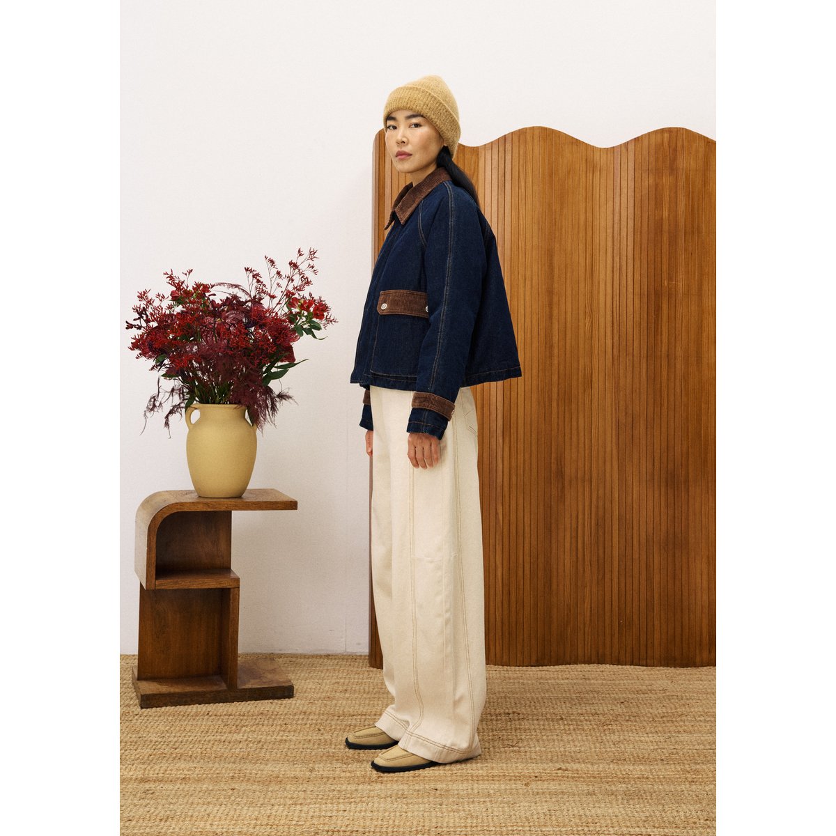 Veste en coton ZOLA bleu nuit, FRNCH