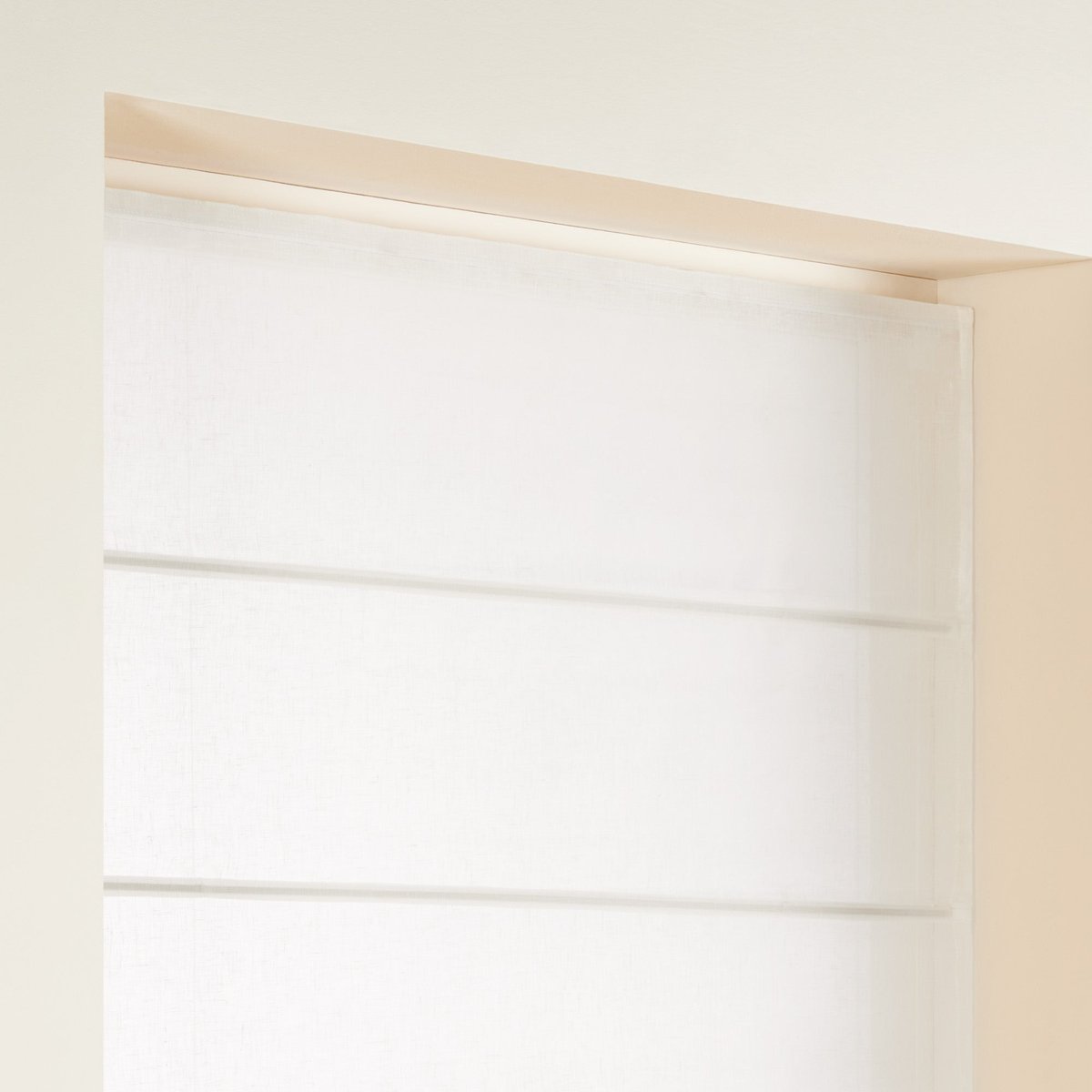 Store Bateau en Lin SHADOW blanc, MADURA