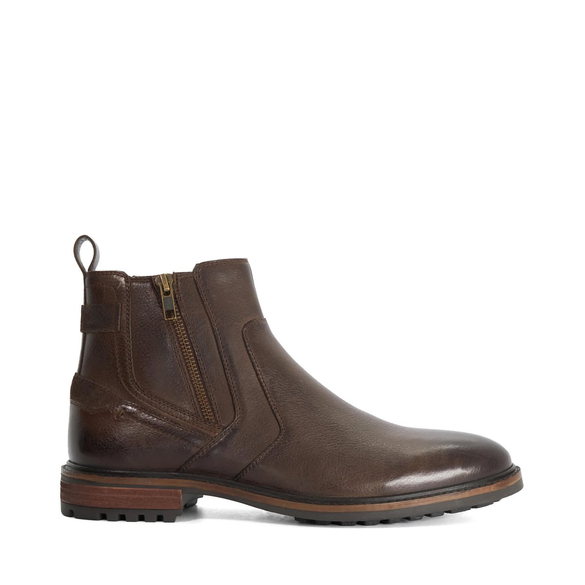 Bottines zippées - SCOUTER dark brown-leather, DUNE LONDON