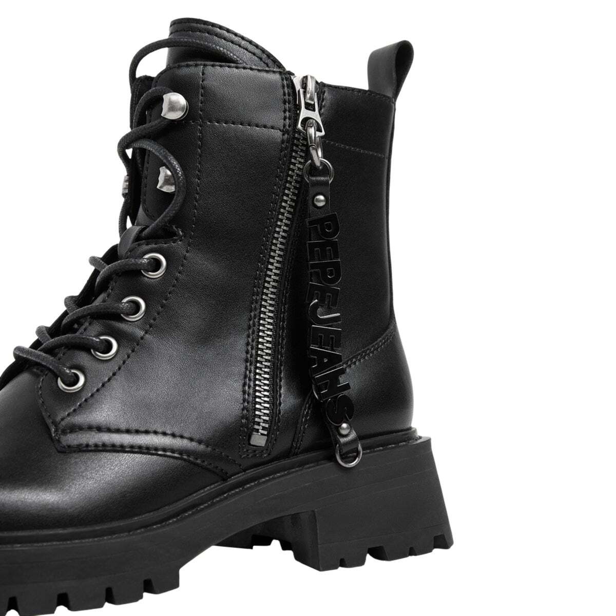 Bottes Avec Fermeture Éclair Latérale noir, PEPE JEANS