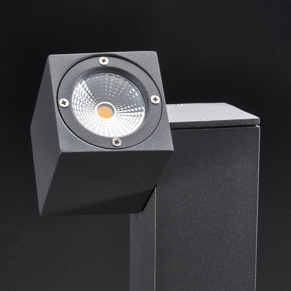 Luminaire extérieur en aluminium moderneLED gris graphite, LUCANDE