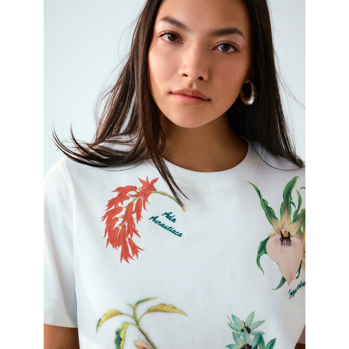 T-shirt manches courtes et motif kew gardens blanc, NEXT