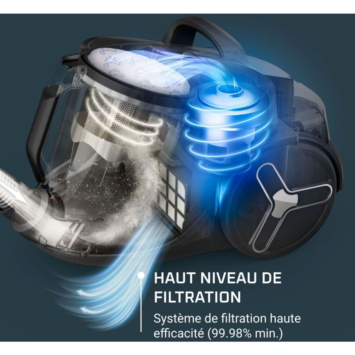 Aspirateur sans sac Green force cyclonic effitech+ RO7C71EA couleur unique, ROWENTA
