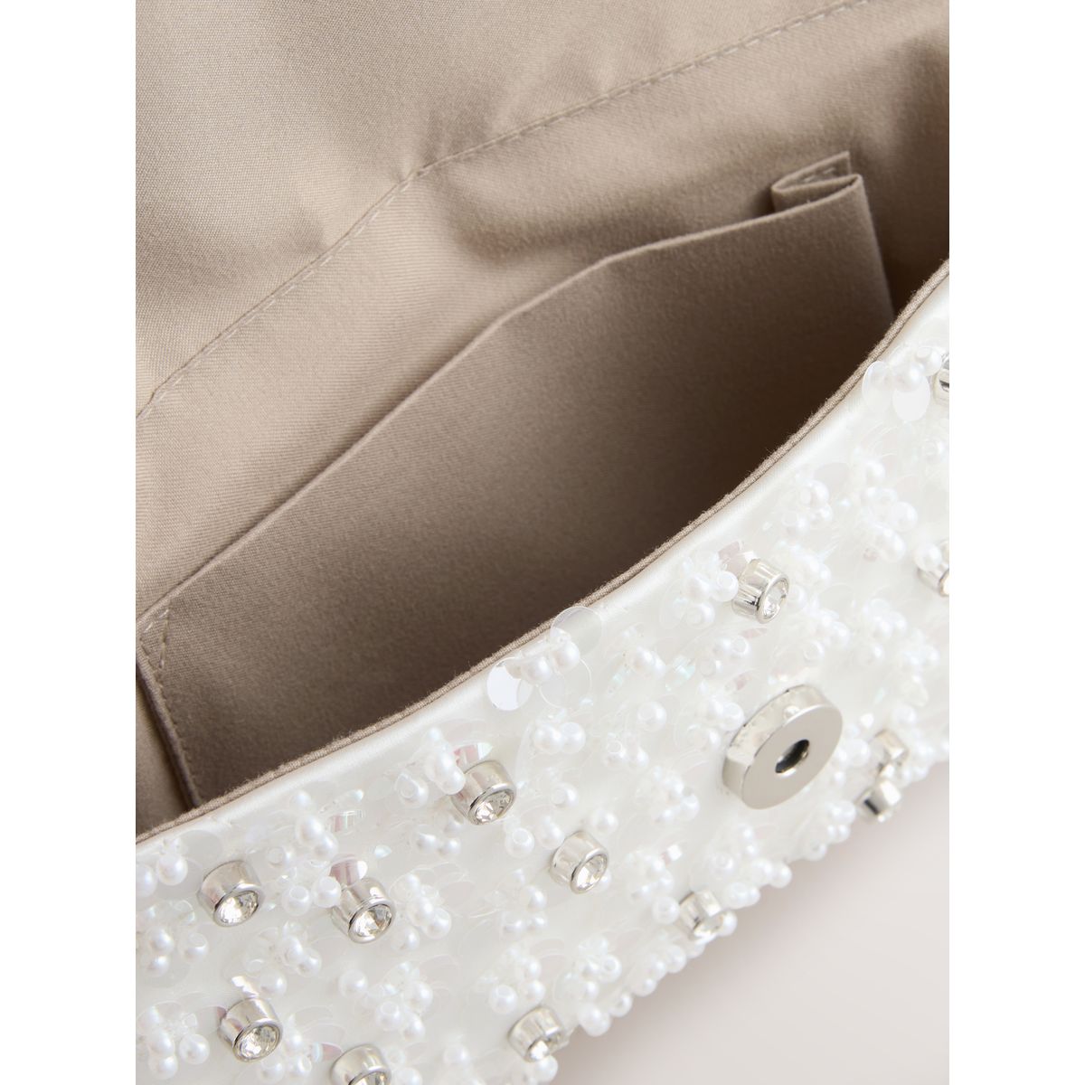 Pochette perle blanche, NEXT