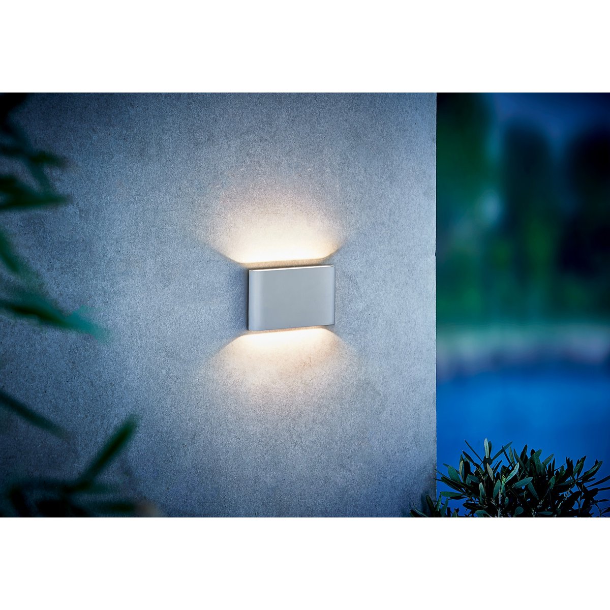Applique murale extérieure bidirectionnelle en aluminium, KINVER blanc, NORDLUX