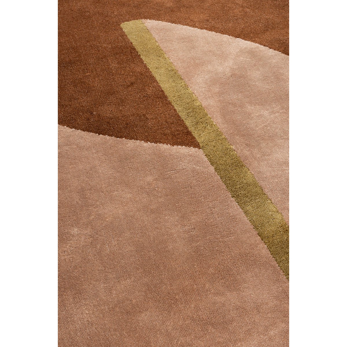 Tapis en tissu 160x257 cm PHILA marron, ZUIVER