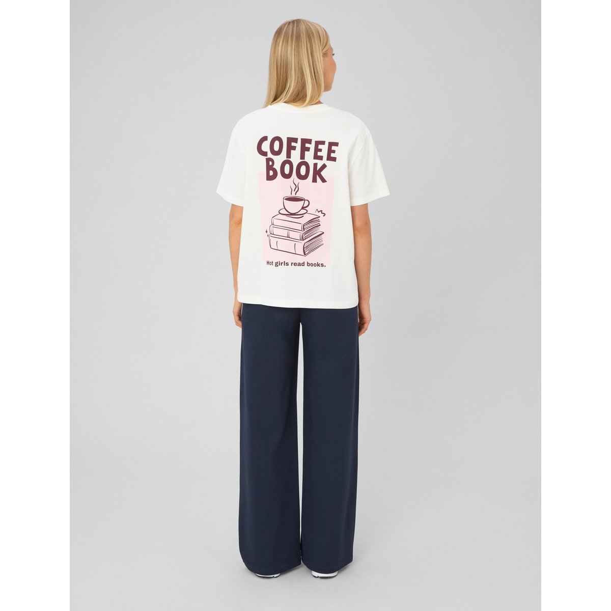T-shirt imprimé blanc écru, BZB