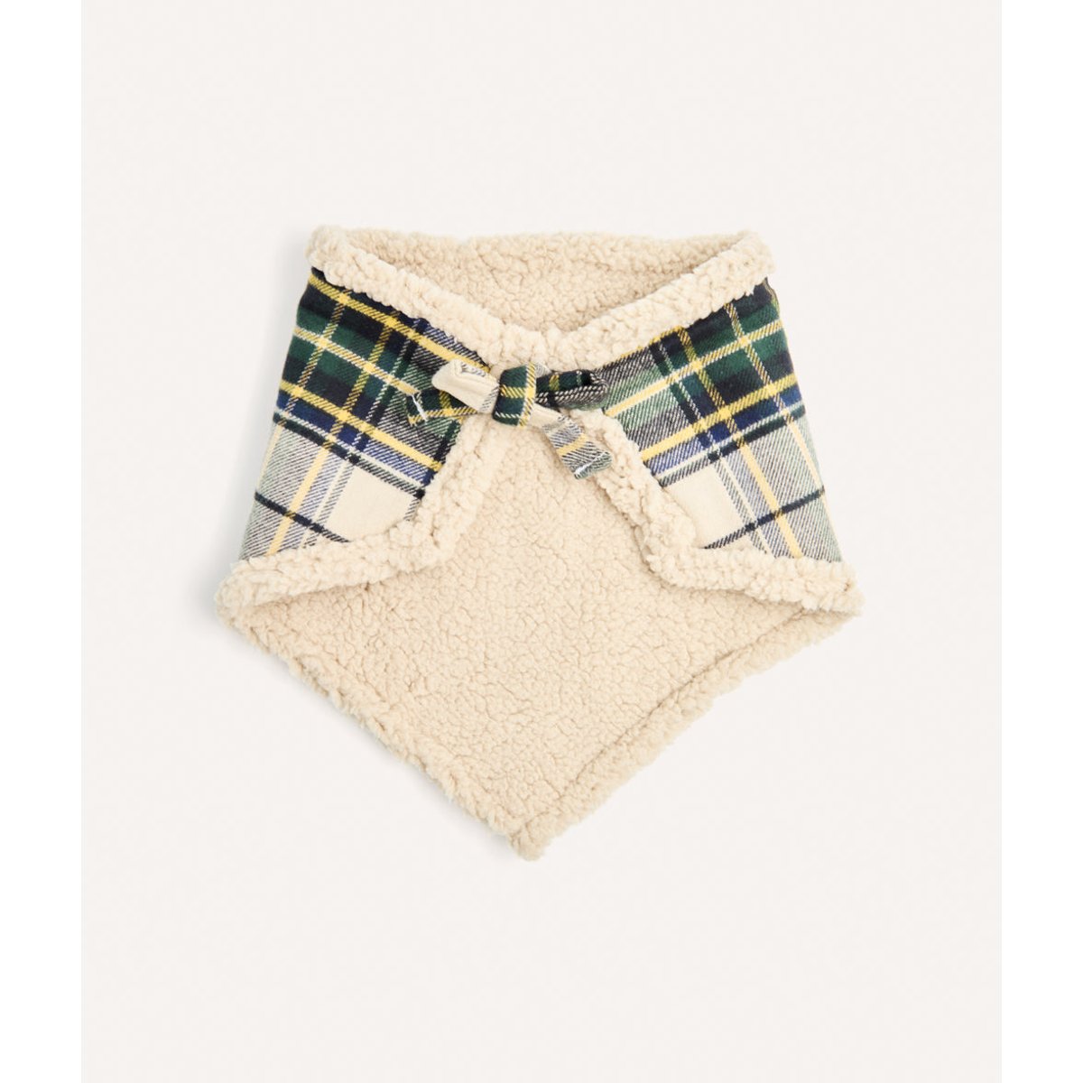 Bandana tartan beige pour chien, Nata beige, CAFIDE
