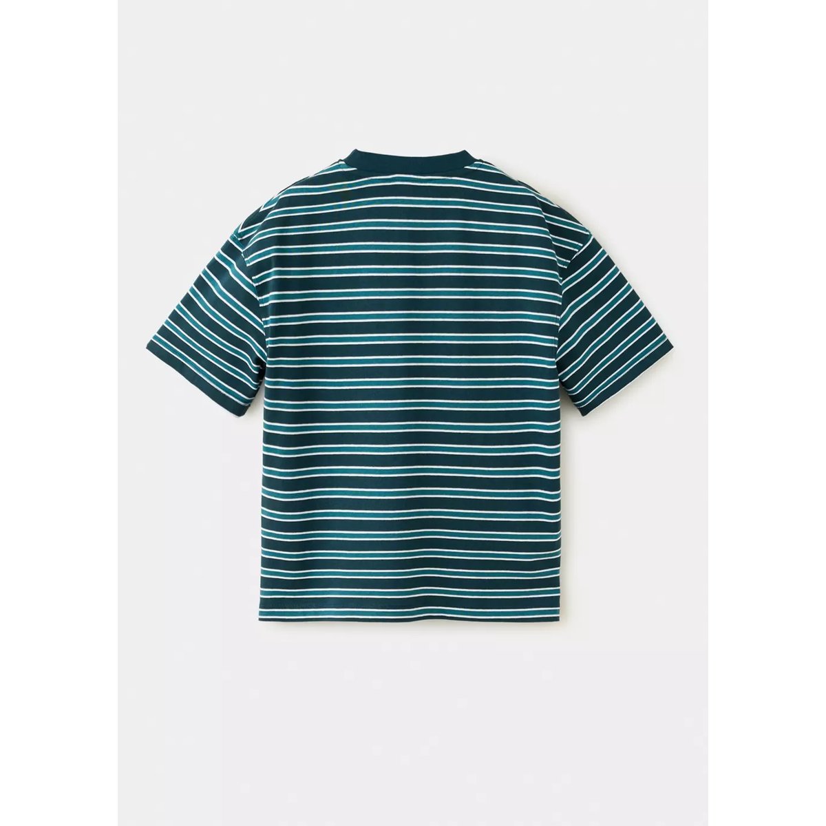 T-shirt 100 % coton rayures vert, MANGO KIDS