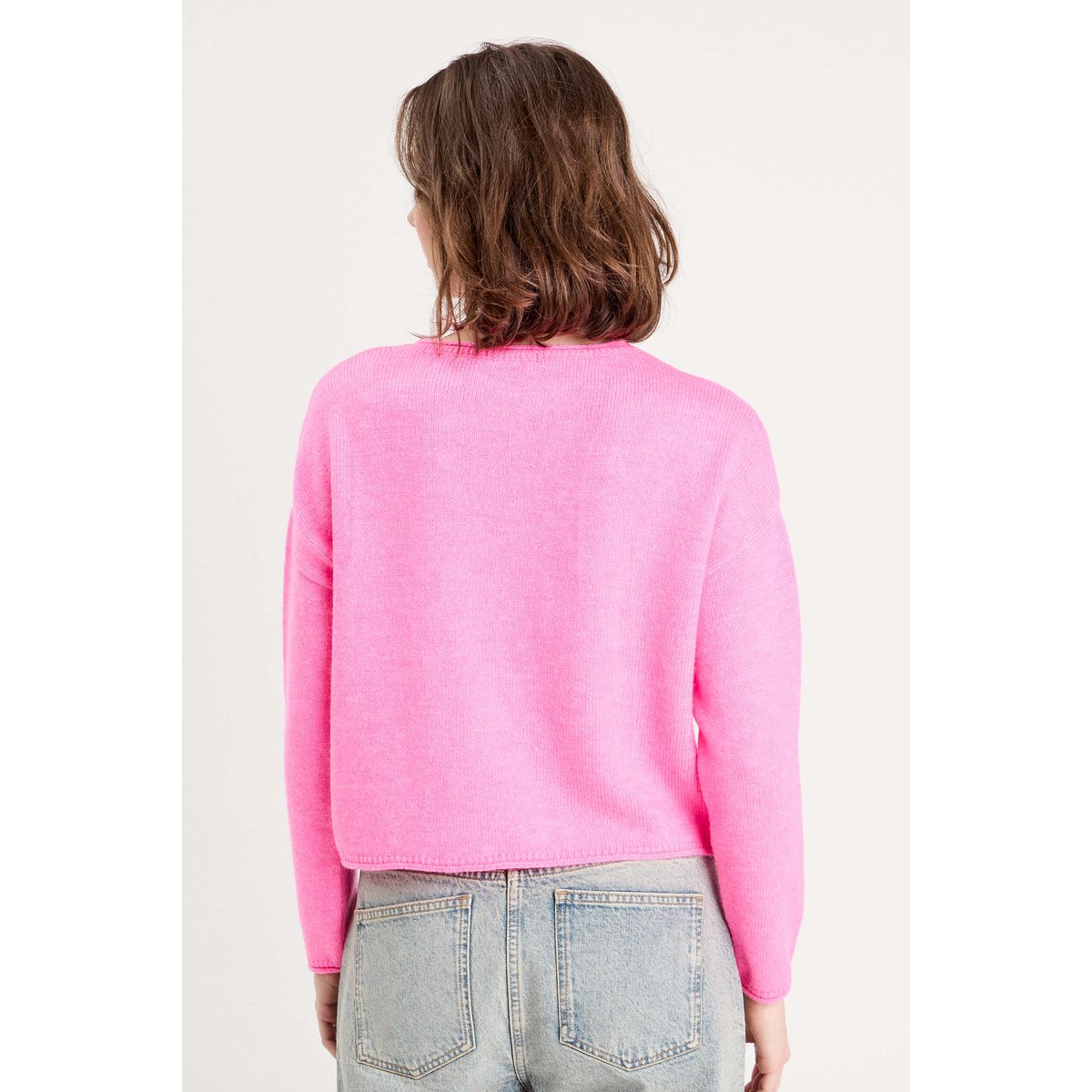 Pull manches longues rose, CACHE CACHE