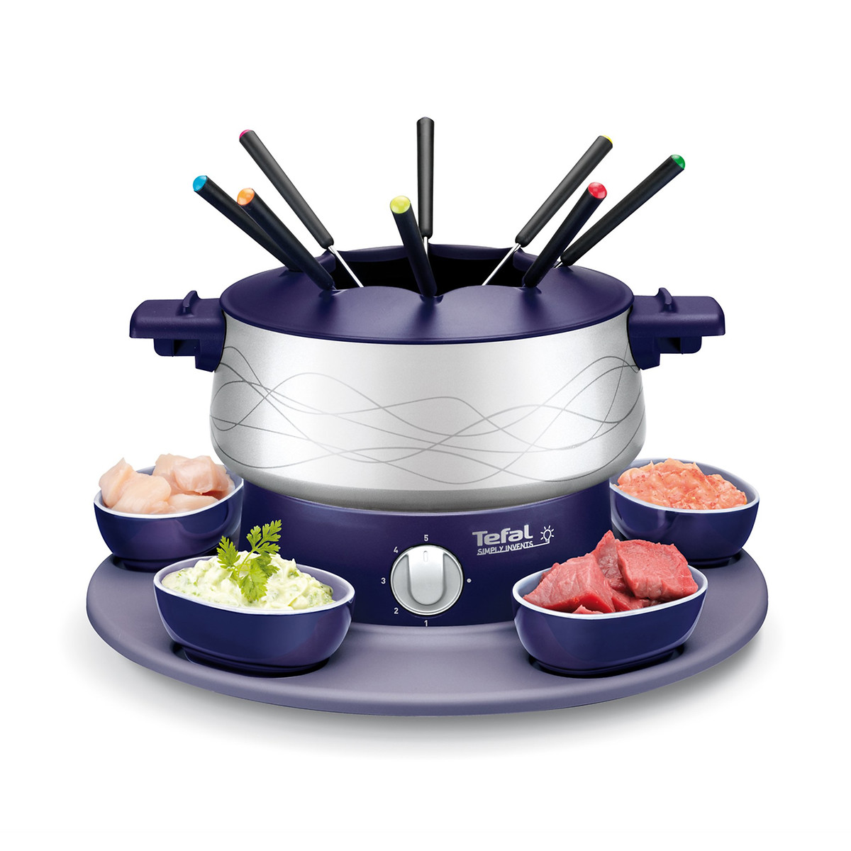 Fondue Simply Invents EF351412 bleu indigo, TEFAL