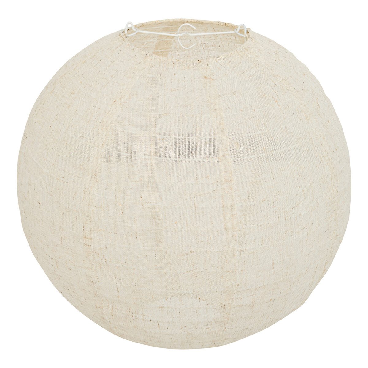 Lanterne boule en lin JORDY blanc, ATMOSPHERA
