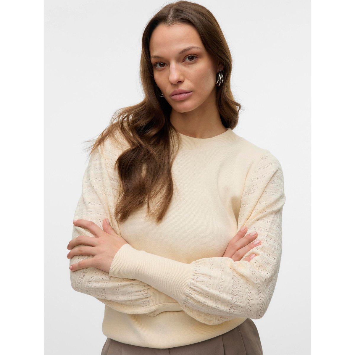 Pull En Maille birch, VERO MODA