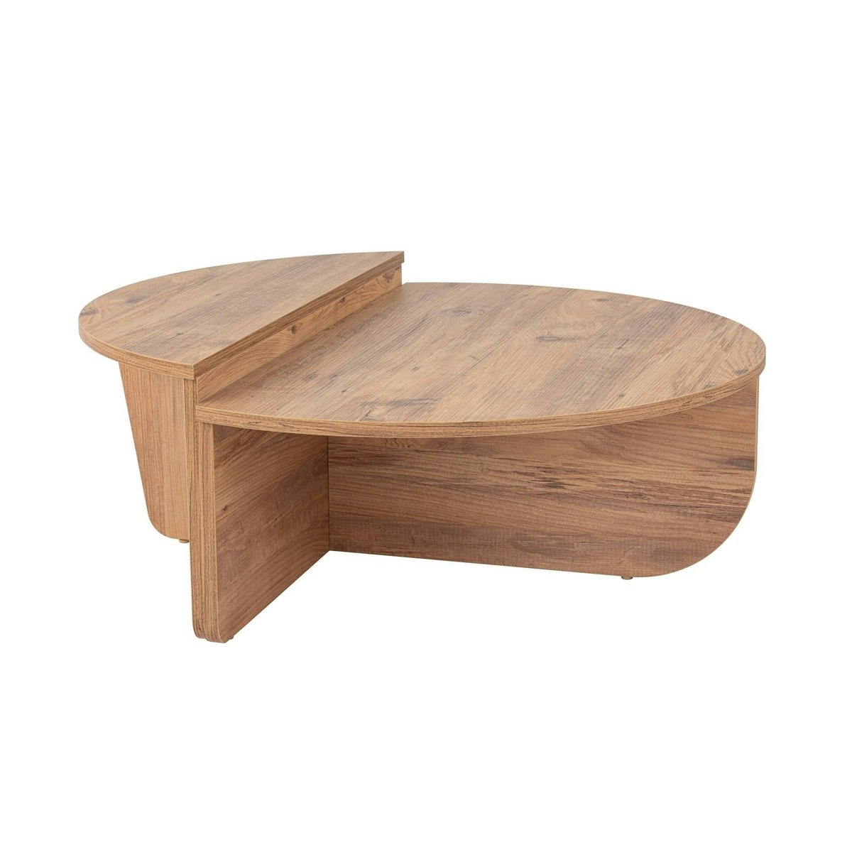 Table basse ronde modulable 2 hauteurs MARFA pin, PIER IMPORT