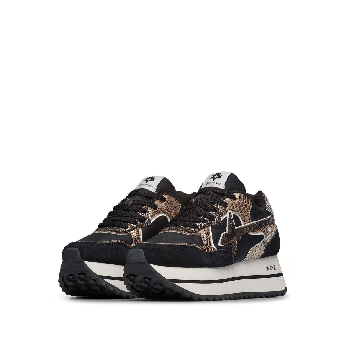 Baskets en tissu technique et daim DEVA W. noir, W6YZ