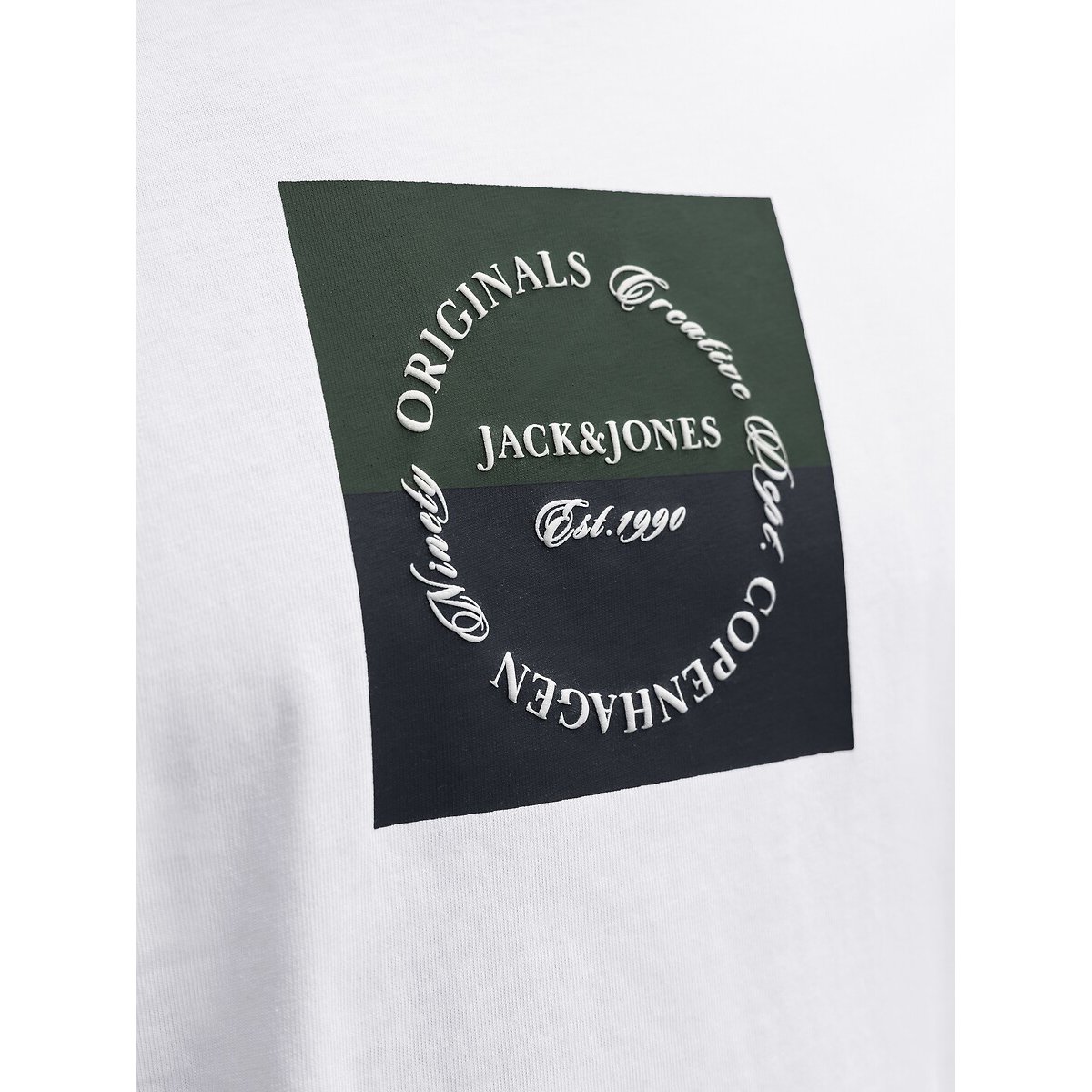 T-shirt manches courtes blanc, JACK & JONES