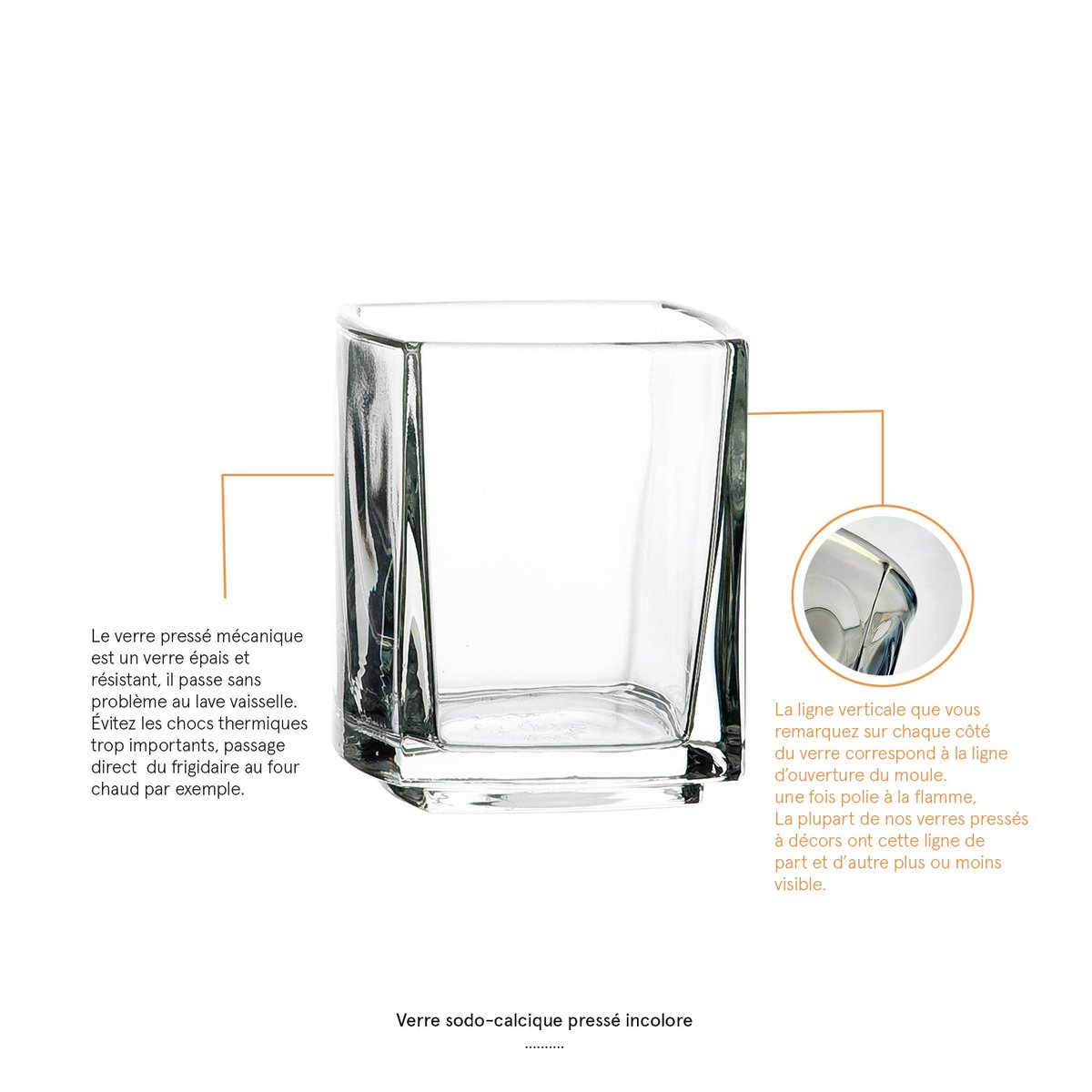 Lot de 6 mises en bouche PM, KUBE transparent, LA ROCHERE