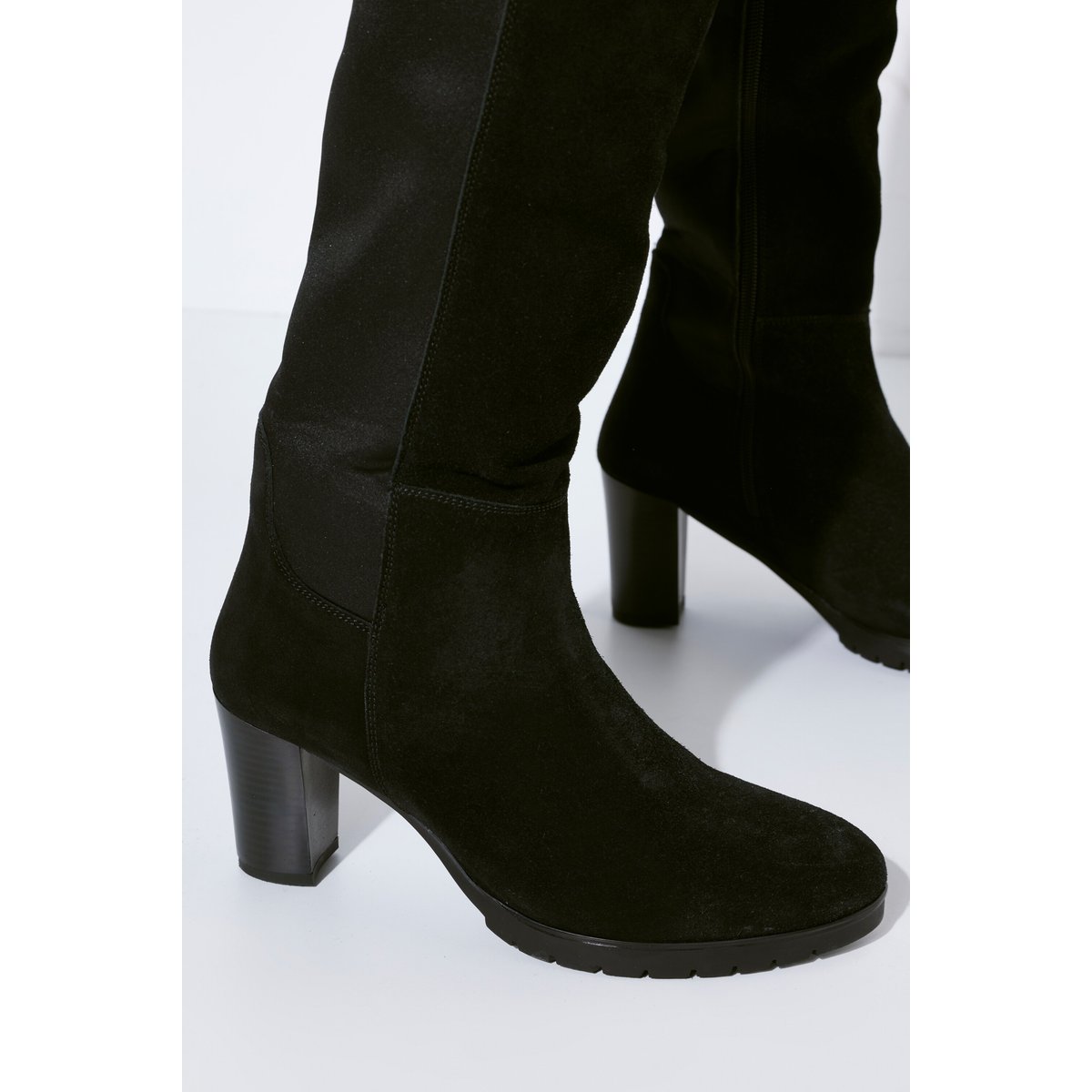 Bottes tige XL , pied large noir, ULLA POPKEN