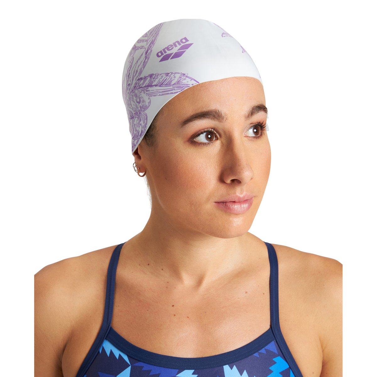 Bonnet de bain Sirene cecilia white, ARENA
