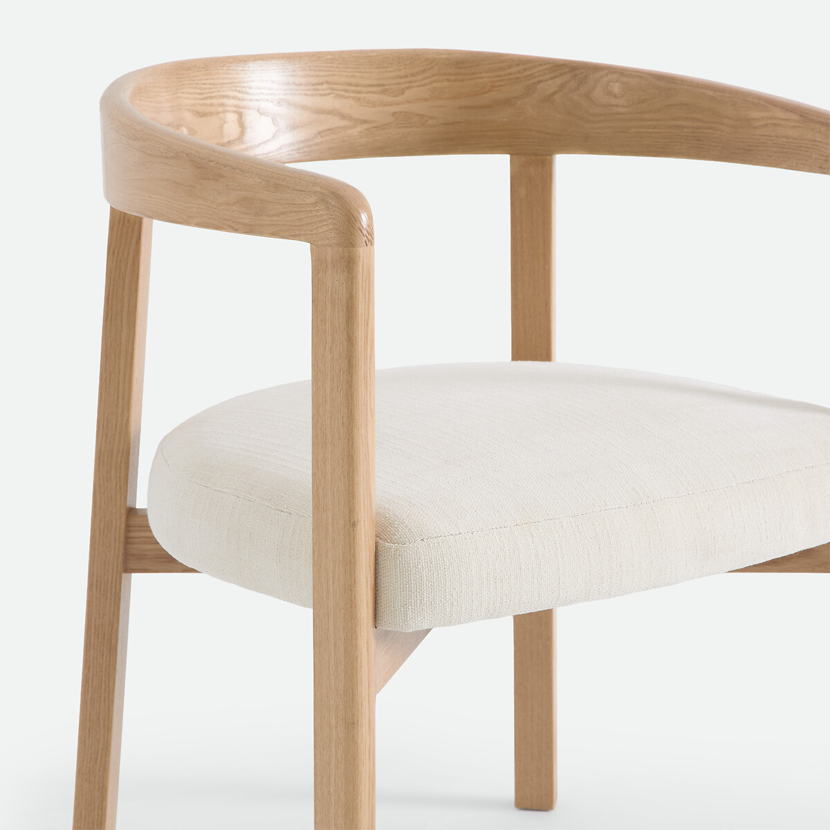 Fauteuil de table à accoudoirs, HERMAN ecru, LA REDOUTE INTERIEURS