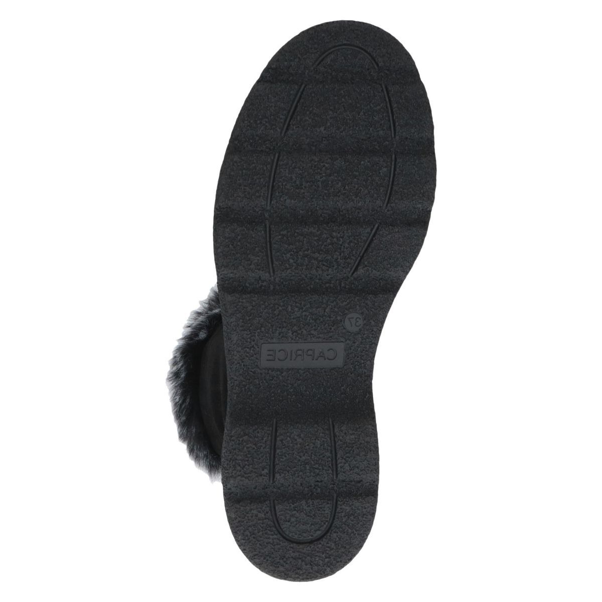 Bottine zippée noir zèbre, CAPRICE
