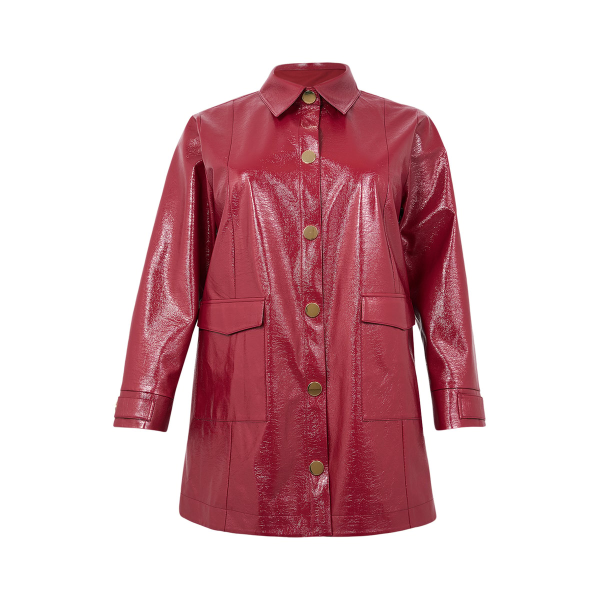 Jacket imprimée rouge foncé, YOEK