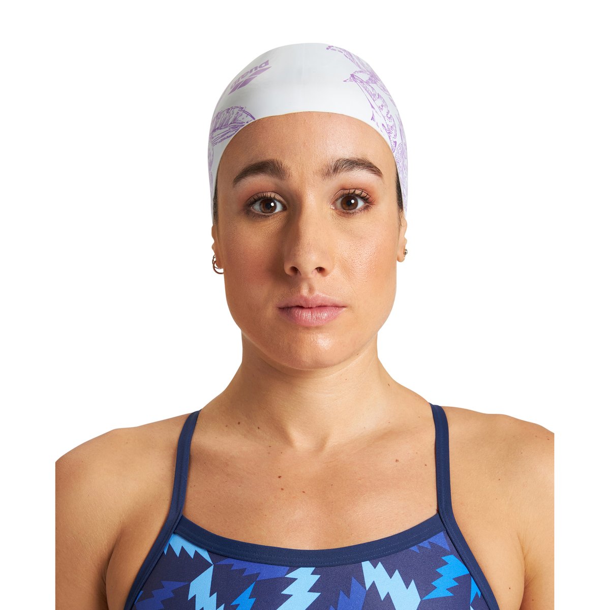 Bonnet de bain Sirene cecilia white, ARENA