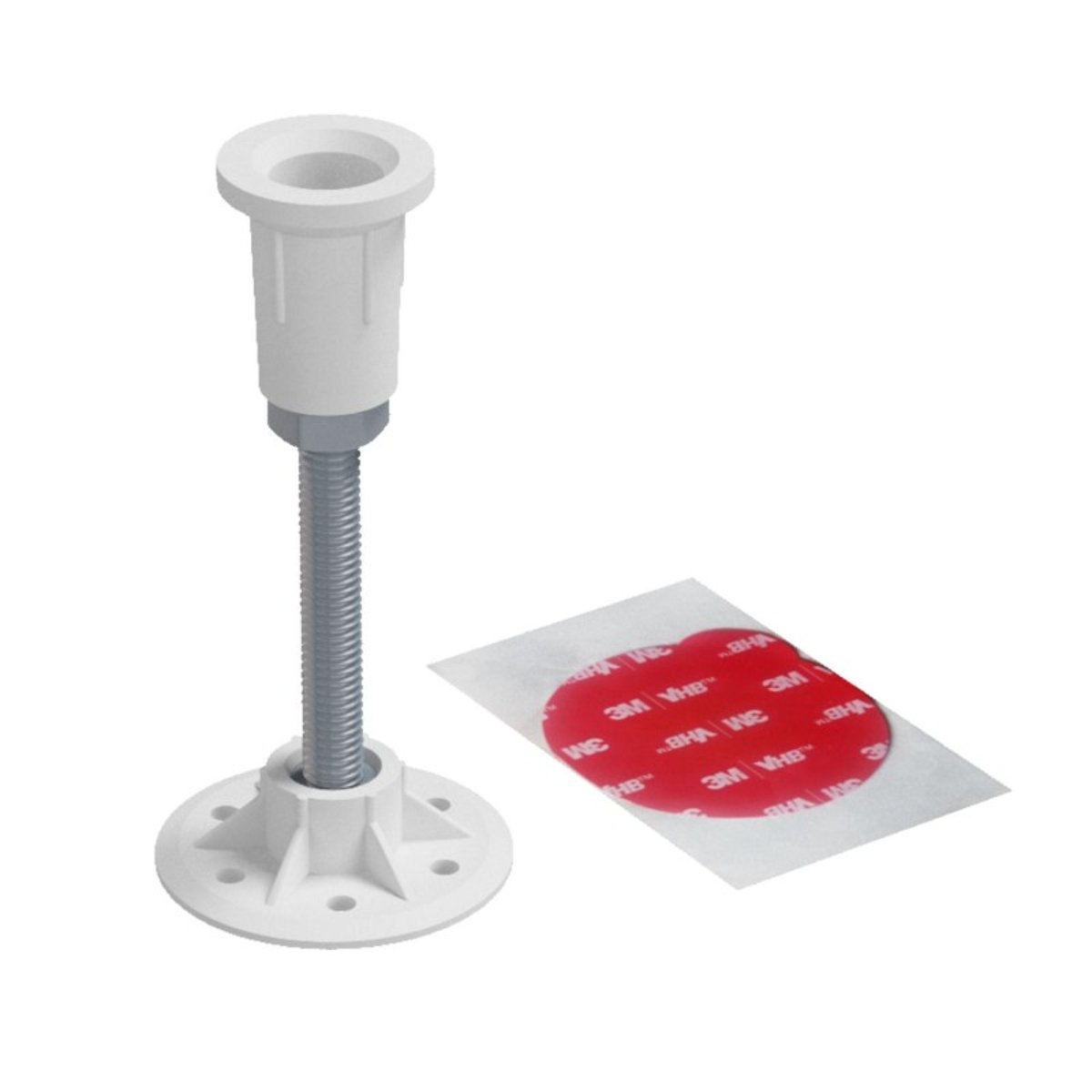 Lot de 8 pieds pour receveur de douche 8-11cm - Ajustables en hauteur LYRA couleur unique, MOB IN