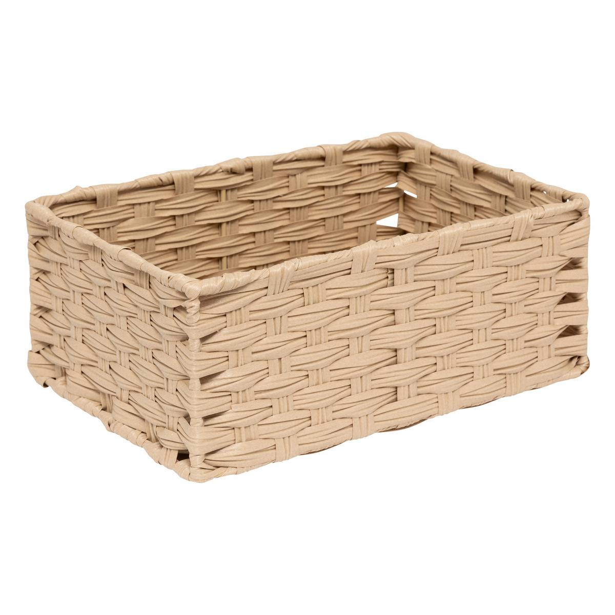 Lot de 3 paniers tressés TRESSE beige, 5FIVE SIMPLY SMART