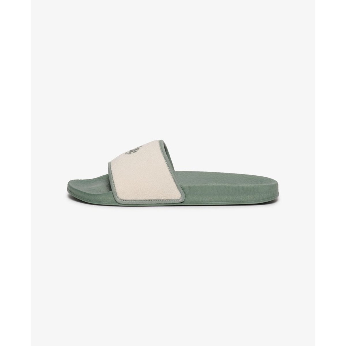 Claquettes de Piscine en Éponge vert jade clair/blanc cassé, SUPERDRY