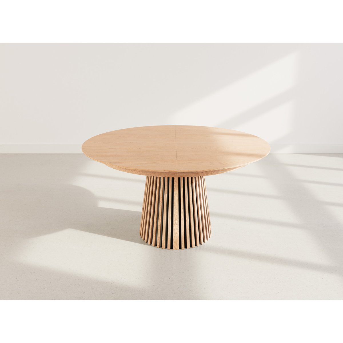 Table à manger ronde extensible bois 6-10pl, FREYA bois, BEST MOBILIER