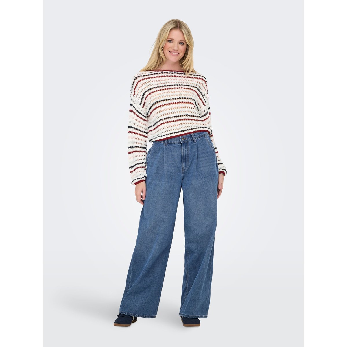Jean À Jambe Large medium blue denim, ONLY