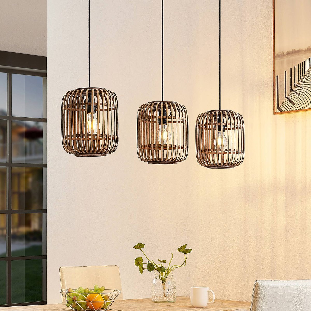 Suspension en bois traditionnelle, Canyana nature, LINDBY