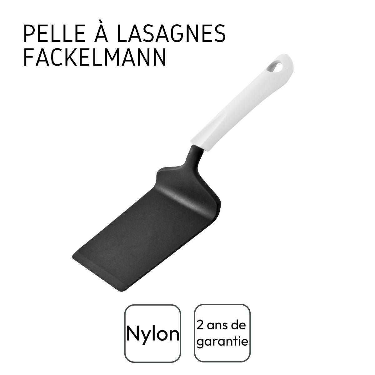 Ensemble de 2 Spatules de cuisine ARCADALINA blanc|noir, FACKELMANN