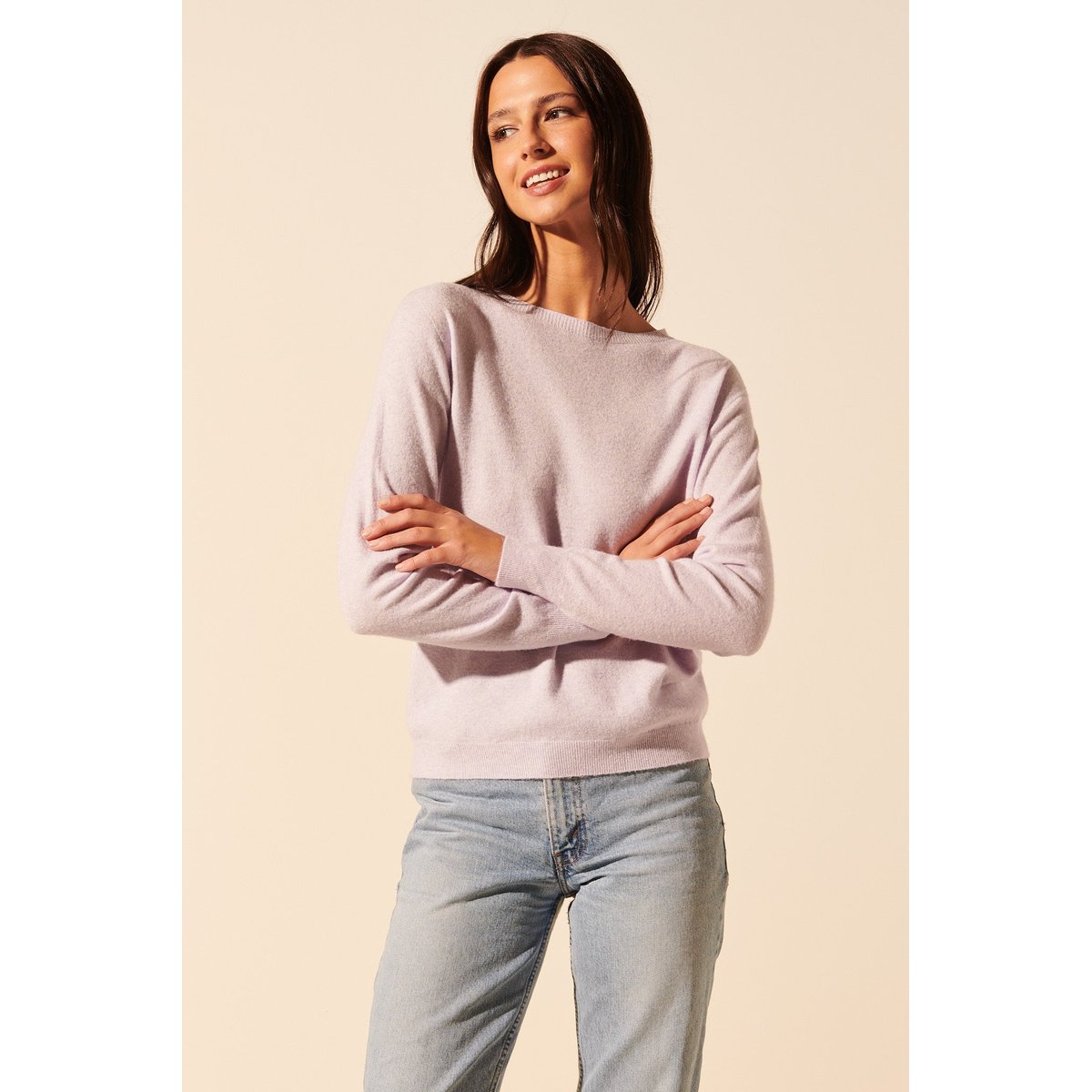 Pull manches longues STEFANO violet lilas, BENOA