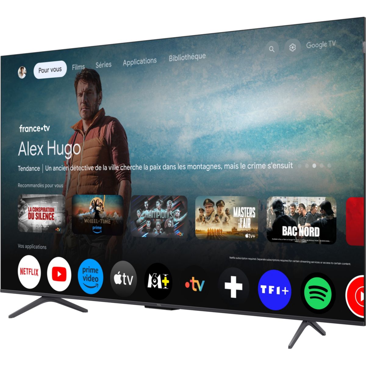 TV QLED 55P89K 144Hz 2025-55 pouces (139cm) aluminium, TCL