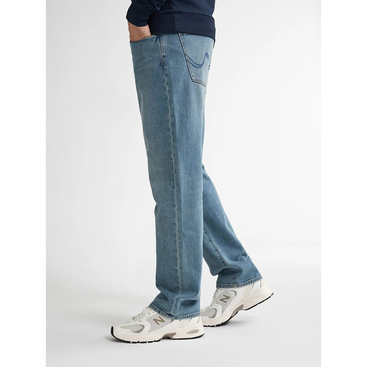 Jeans loose fit LEWIS blu sbiadito, PETROL INDUSTRIES